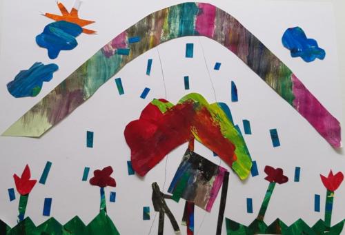 Mein Schlussbild (freie Arbeit) - Collage